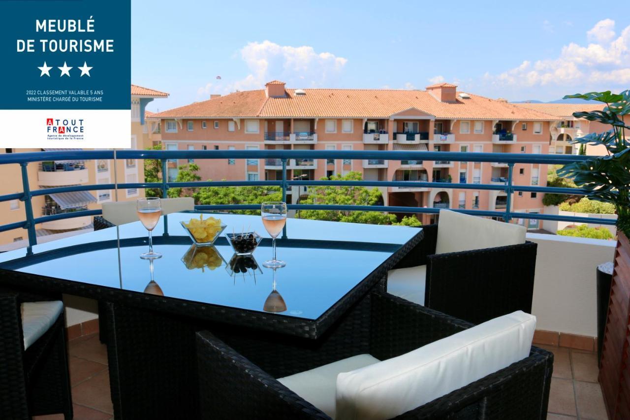 Port-Frejus, Le Paladien, Appartement 2 Pieces Climatise, Terrasse & Parking Exterior foto